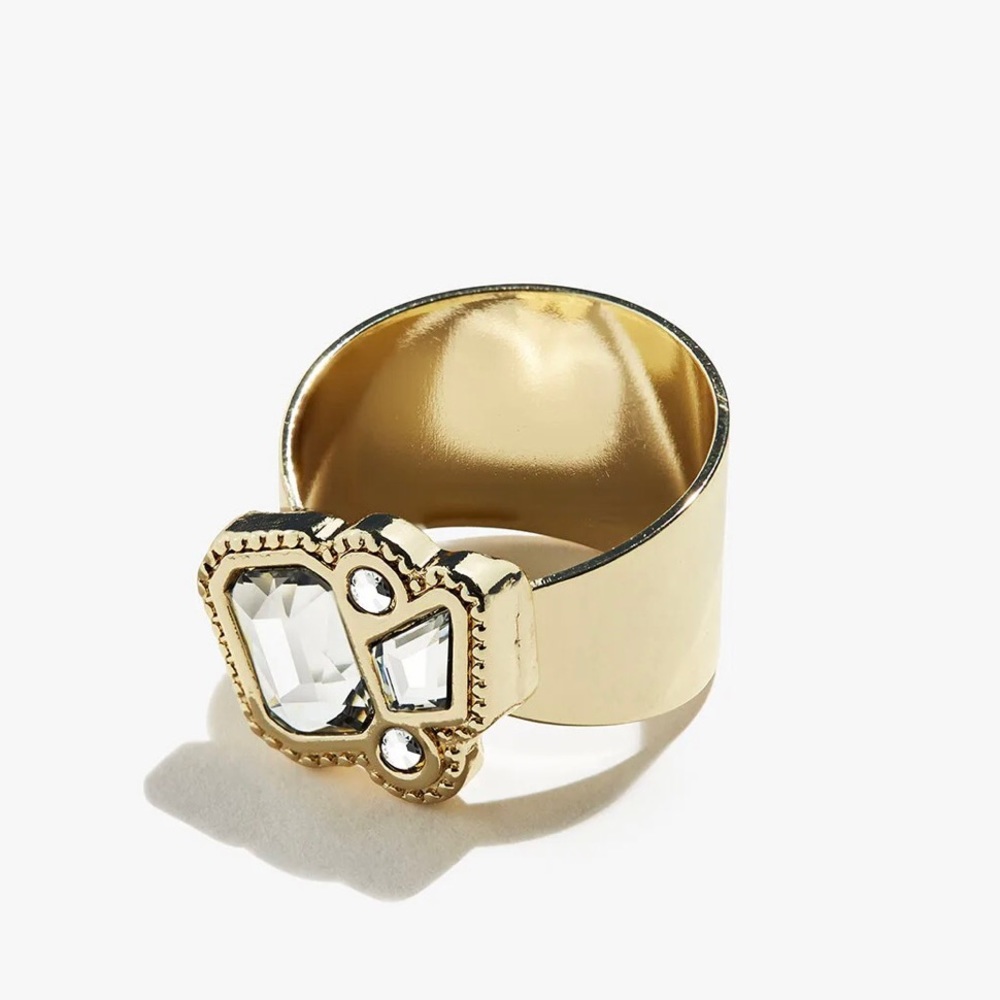 COPY - Alex and Ani Clear Crystal Cocktail Ring